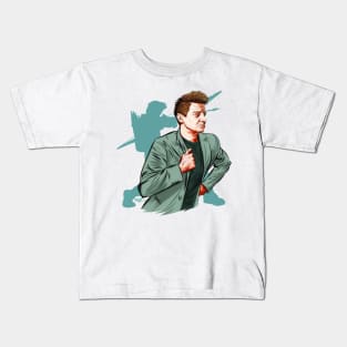 Jeremy Renner - An illustration by Paul Cemmick Kids T-Shirt